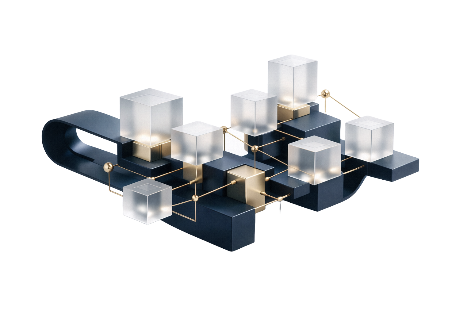 Abstract 3D representation of integrated systems